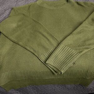 SHEIN Olive Green Boot Cut Pants and Pull Over top